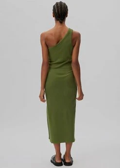 CLOTHING Gestuz Drew One Shoulder Dress - Chive