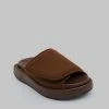 SHOES Gia Borghini Gia 1 Padded Slides - Coffee Brown