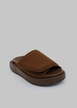 SHOES Gia Borghini Gia 1 Padded Slides - Coffee Brown