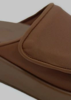 SHOES Gia Borghini Gia 1 Padded Slides - Coffee Brown