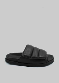 Gia Borghini Gia 3 Padded Slides - Black SHOES