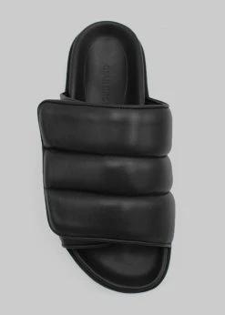 Gia Borghini Gia 3 Padded Slides - Black SHOES