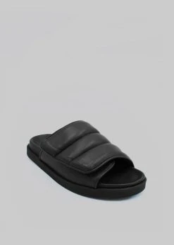 Gia Borghini Gia 3 Padded Slides - Black SHOES