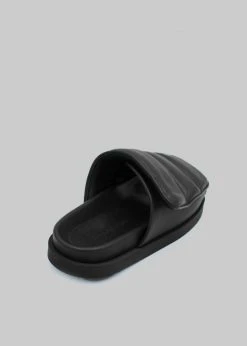 Gia Borghini Gia 3 Padded Slides - Black SHOES