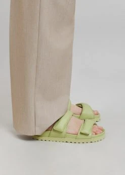 Gia Borghini Gia X Pernille Double Strap Sandal - Acid Green