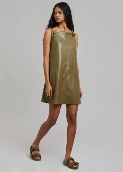 Gia Borghini Gia X Pernille Double Strap Sandal - Olive