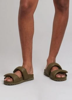 Gia Borghini Gia X Pernille Double Strap Sandal - Olive