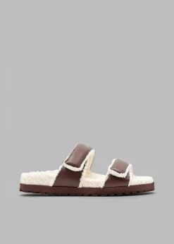 Gia X Pernille Teisbaek GIA X Pernille Double Strap Sandals - Chocolate SHOES
