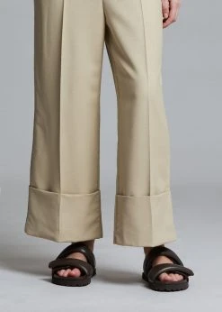 Gia X Pernille Teisbaek SHOES GIA X Pernille Leather Slide Sandals - Brown