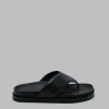 Gia X Pernille Teisbaek SHOES GIA X Pernille Padded Thong Sandals - Black