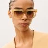 Gia Borghini Gia X RHW Sunnies - Amber Marble ACCESSORIES