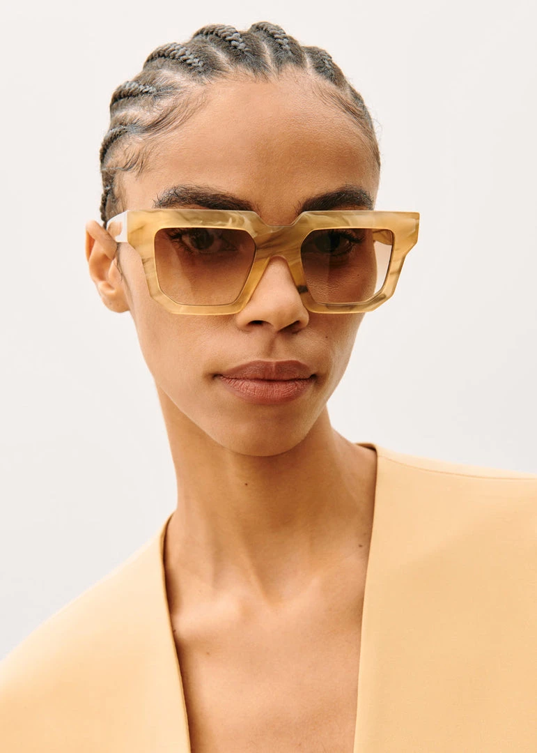 Gia Borghini Gia X RHW Sunnies - Amber Marble ACCESSORIES 1 Gia Borghini Gia X RHW Sunnies - Amber Marble ACCESSORIES