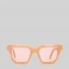 Gia Borghini Gia X RHW Sunnies - Peach Marble ACCESSORIES