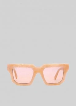 Gia Borghini Gia X RHW Sunnies - Peach Marble ACCESSORIES