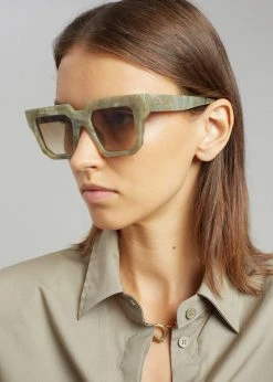 Gia Borghini Gia X RHW Sunnies - Sage Marble ACCESSORIES