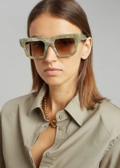 Gia Borghini Gia X RHW Sunnies - Sage Marble ACCESSORIES
