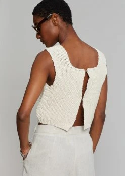 Plat Giada Knit Vest - Cream