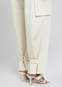 Blossom Gianna Cargo Pants - Cream 14 Blossom Gianna Cargo Pants - Cream