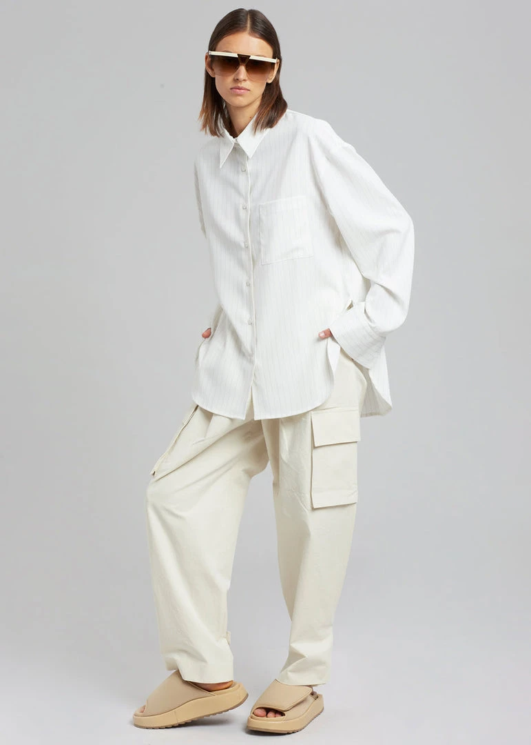 Blossom Gianna Cargo Pants - Cream 4 Blossom Gianna Cargo Pants - Cream