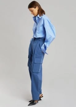 Blossom Gianna Cargo Pants - Medium Wash CLOTHING