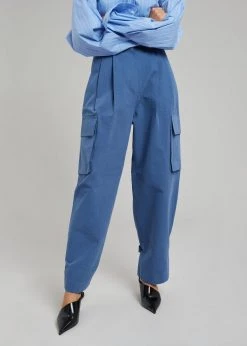 Blossom Gianna Cargo Pants - Medium Wash CLOTHING