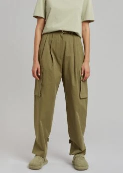 Blossom Gianna Cargo Pants - Olive