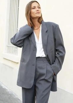 More Than Yesterday Pleated Suit Trousers - Graphite 14 More Than Yesterday Pleated Suit Trousers - Graphite