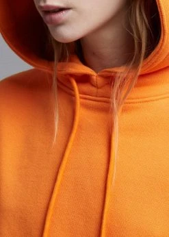 The Frankie Shop CLOTHING Greta Cropped Hoodie - Tangerine 8 The Frankie Shop CLOTHING Greta Cropped Hoodie - Tangerine