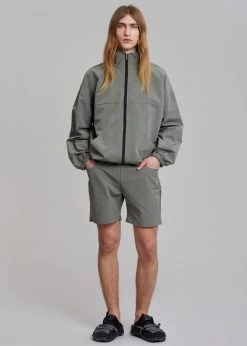 The Frankie Shop Men Guido Nylon Jacket - Grey