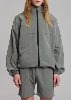 The Frankie Shop Men Guido Nylon Jacket - Grey