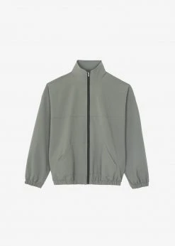 The Frankie Shop Men Guido Nylon Jacket - Grey