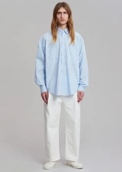 Hash Men Gus Oversized Shirt - Blue 12 Hash Men Gus Oversized Shirt - Blue