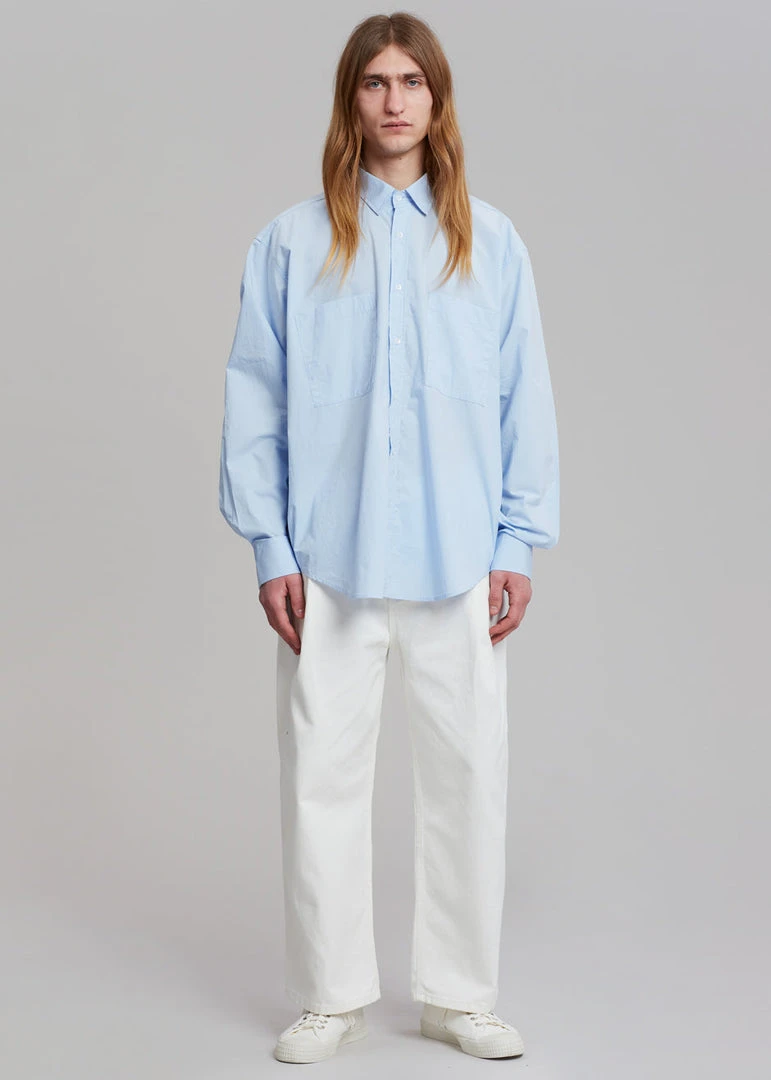 Hash Men Gus Oversized Shirt - Blue 5 Hash Men Gus Oversized Shirt - Blue
