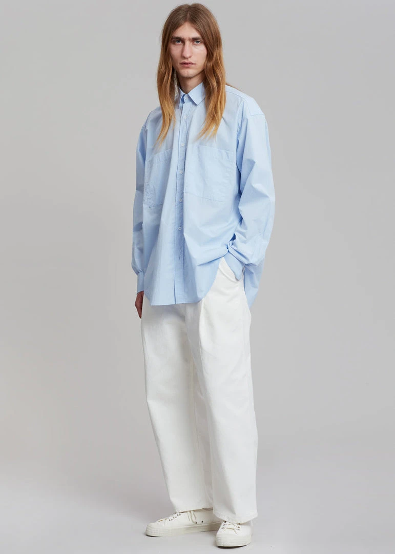 Hash Men Gus Oversized Shirt - Blue 3 Hash Men Gus Oversized Shirt - Blue