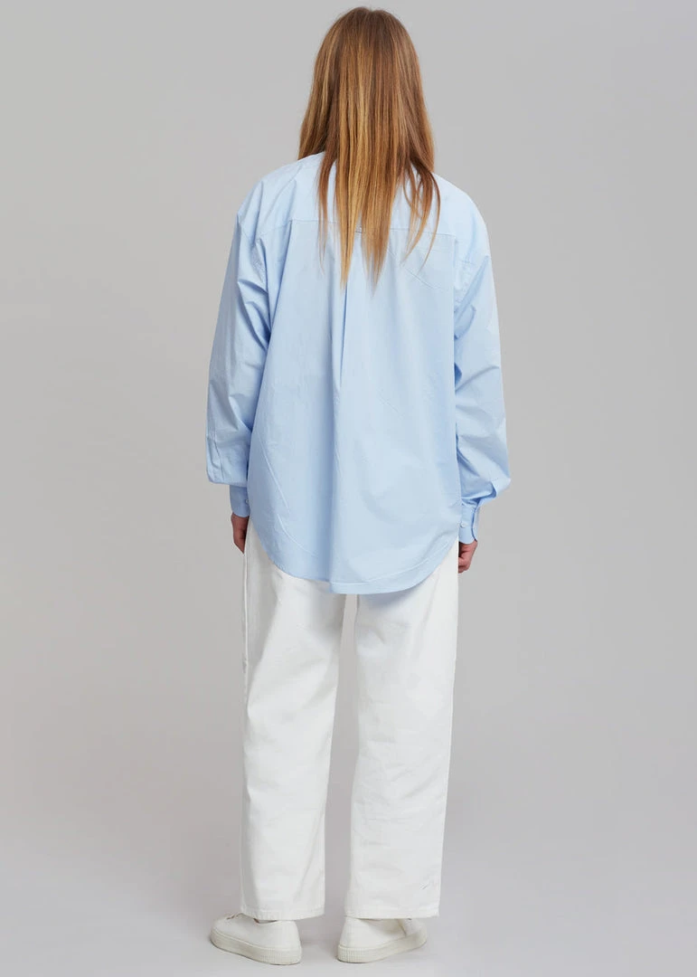 Hash Men Gus Oversized Shirt - Blue 7 Hash Men Gus Oversized Shirt - Blue