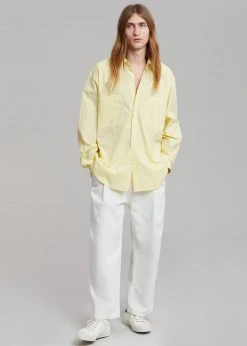 Hash Gus Oversized Shirt - Lemon Men