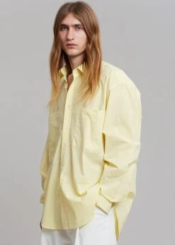 Hash Gus Oversized Shirt - Lemon Men