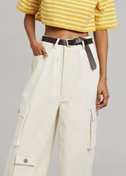 The Frankie Shop CLOTHING Hailey Oversized Cargo Pants - Beige
