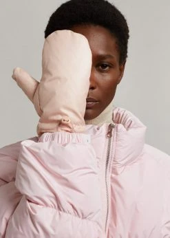 Cafe Noir Hal Puffy Mittens - Rose Water