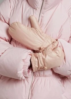 Cafe Noir Hal Puffy Mittens - Rose Water