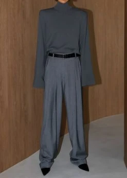 The Frankie Shop Hama Turtleneck - Charcoal CLOTHING