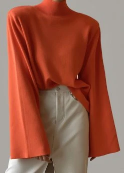 The Frankie Shop Hama Turtleneck - Tangerine CLOTHING