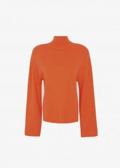 The Frankie Shop Hama Turtleneck - Tangerine CLOTHING 9 The Frankie Shop Hama Turtleneck - Tangerine CLOTHING