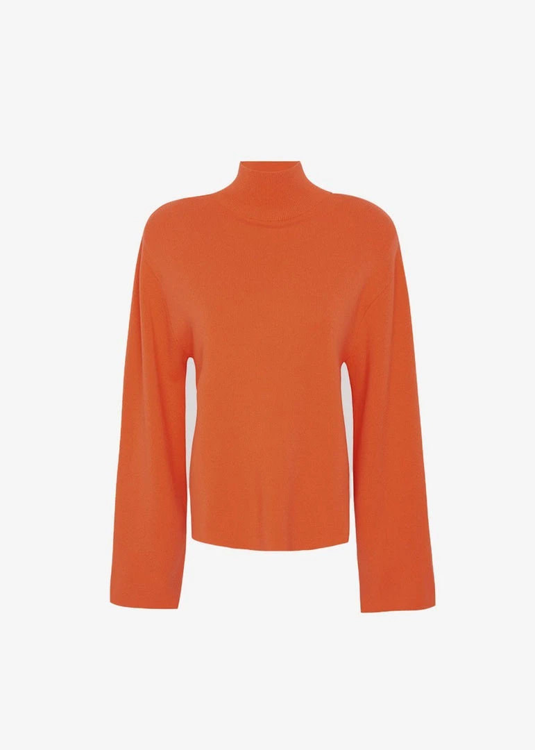 The Frankie Shop Hama Turtleneck - Tangerine CLOTHING 5 The Frankie Shop Hama Turtleneck - Tangerine CLOTHING