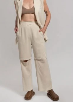 Blossom Hani Slit Pants - Beige