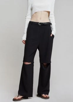 Blossom CLOTHING Hani Slit Pants - Black