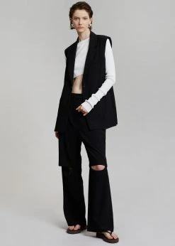 Blossom CLOTHING Hani Slit Pants - Black