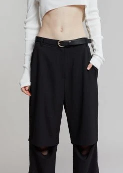 Blossom CLOTHING Hani Slit Pants - Black