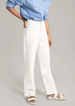 The Frankie Shop Hann Denim Pants - White CLOTHING