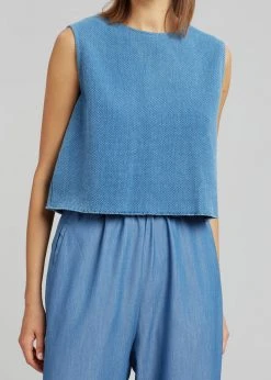 Siento Harper Vest - Medium Wash CLOTHING